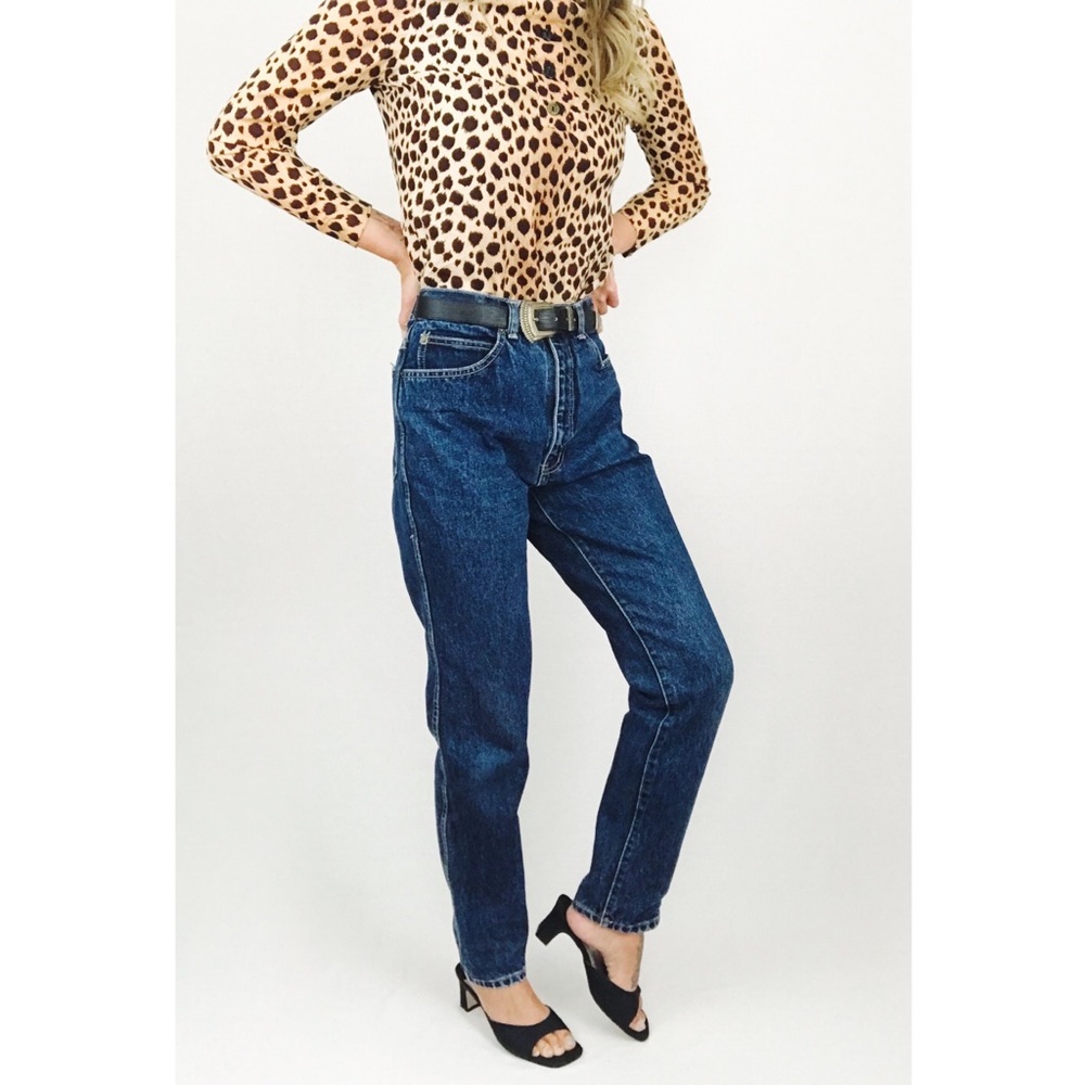Vintage High-Waisted Tapered Leg Denim | Size 30”
